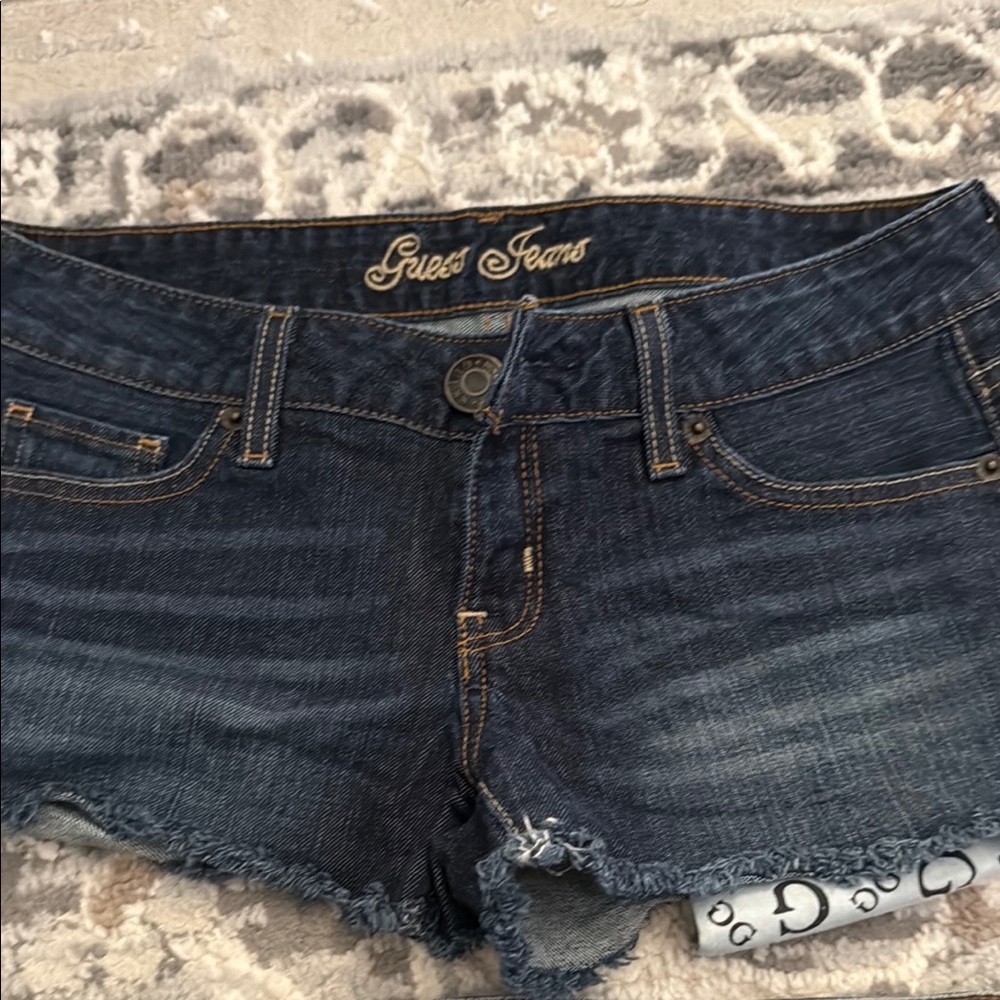 Guess Dark Blue Jean Shorts